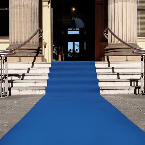 Royal Blue Carpet Runner for Party, Premium 160 GSM Felt Non-Woven Fabric Runway Rug for Party Wedding & Special Events,Rolled Package Without Creases (Royal Blue, 3X15 ft) - Image 6