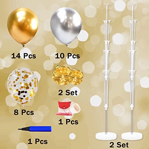Cicicooie Balloon Stands Floor Column Kit 2 Centerpiece Party Decorations - Image 2