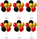 6 Set Balloon Stand Kit for Table Centerpieces With Balloon and Base Party Decorations for Birthday Wedding Retirement Graduation Baby Shower (Red Gold Black) by Unknown