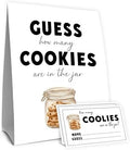 Cookie Monster Baby Shower Decorations,Guess How Many Baby Shower Game,Guess How Many Cookies are in the Jar,One Sweet Cookie Birthday Party Game & Activities 50 Cards and Sign by Unknown