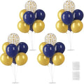 Voircoloria Balloon Stand Kit for Party Decorations, 4 Sets, Navy and Gold by Voircoloria