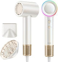 Zibtes High-Speed Hair Dryer with Diffuser, Ionic Blow Dryer (White) by WelcometoPurchase