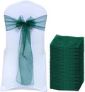 Pack of 200 Organza Chair Sashes for Wedding & Event Décor – Hunter Green by MDS