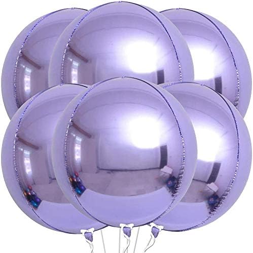KatchOn Purple Balloons - 22 Inch, Pack of 6, for Mermaid Birthday Decor by KatchOn