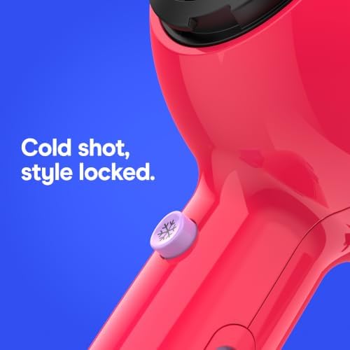 Conair Cake Pop Hair Dryer with Diffuser & Concentrator, Berry Blast - Image 5
