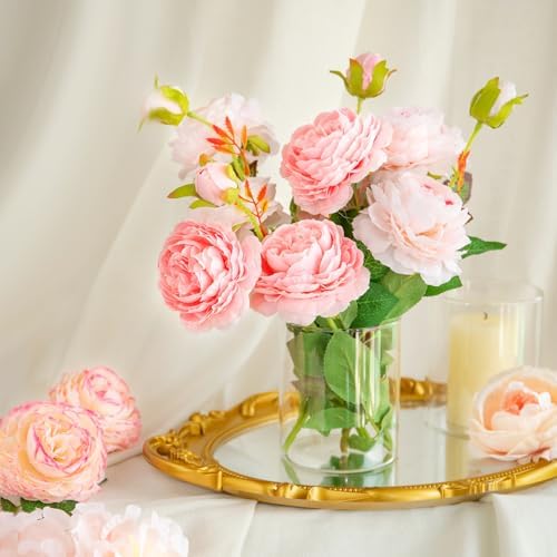 12pcs Glass Cylinder Vases for Centerpieces - 4 Inch Small Flower Vase for Wedding Decorations, Clear Glass Flower Vases Floating Candle Holder for Table Centerpiece Wedding Home Décor - Image 6
