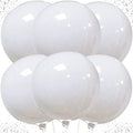 KatchOn White Mylar Balloons - 22 Inch, Pack of 6 | 4D White Foil Balloons by KatchOn
