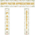 SmoothNovelty 3 Pcs Gold Pastor Appreciation Day Banners by SmoothNovelty