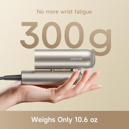 Dreame Pocket Pro Hair Dryer, Dual Voltage Travel Blow Dryer with Diffuser, 1300W Professional HighSpeed Ionic Hair Blower, Fast Drying, Low Noise, Lightweight, No Heat Damage, Global Travel 120V/240V - Image 3