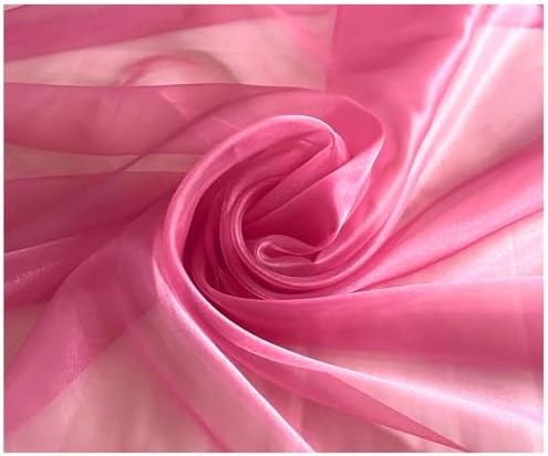 30 Yard Organza Fabric 44" Wide for Wedding Event Décor - Coral - Image 3