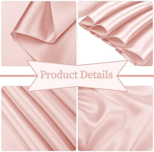 fani 120 PCS Satin Chair Sashes, 7x78 Inch, Rose Gold - Image 3