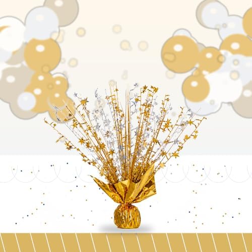 6 Pack Gold Silver Star Spray Centerpiece, Wedding Holiday - Image 3