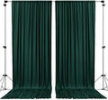 AK TRADING CO. 10 feet x 10 feet Black Polyester Backdrop Drapes Curtains Panels with Rod Pockets - Wedding Ceremony Party Home Window Decorations Hunter Green by Fabrics%7CEventDecor%7CCrafts%7CUpholsteryFoam