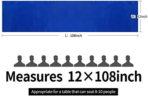 10-Pack Satin Table Runner Royal Blue 12 x 108 inches Long, Table Runners for Wedding, Birthday Parties, Banquets Decorations（10 Pack, 12x108 Inch, Royal Blue） - Image 4