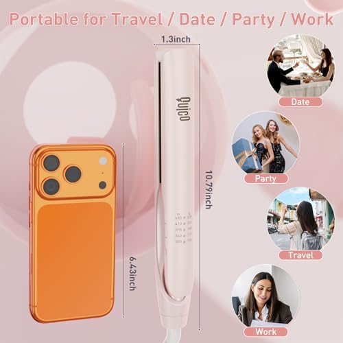 Quico Hair Straightener, 100-240V Dual Voltage Flat Iron Hair Straightener - Image 2