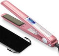 Wavytalk Salon Flat Iron Hair Straightener, Negative Ion Function with Titanium Plates Get Shinier & Smoother Hair, 15 Adjustable Temp, Dual Voltage & 60 Mins Auto Shut Off (Rose Gold) by wavytalk-HairTalks