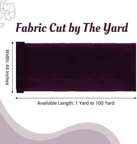 50 Yard Organza Fabric 44" Wide for Wedding Event Décor - Plum - Image 2