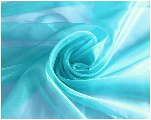 15 Yard Organza Fabric 44" Wide for Wedding Event Décor - Light Teal - Image 4