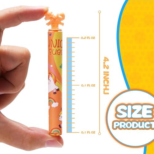 Unicorn Bubble Wand Bulk with Stickers, 32 Pack Birthday Party Favors Box - Image 6