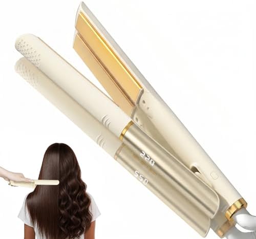 Flat Iron Hair Straightener Women, 20s Heat Up, 4 Temp Settings LED Display by Brabantia