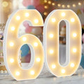12.6 Inch Marquee Light Up Numbers 60 for Party Decorations by NANXU
