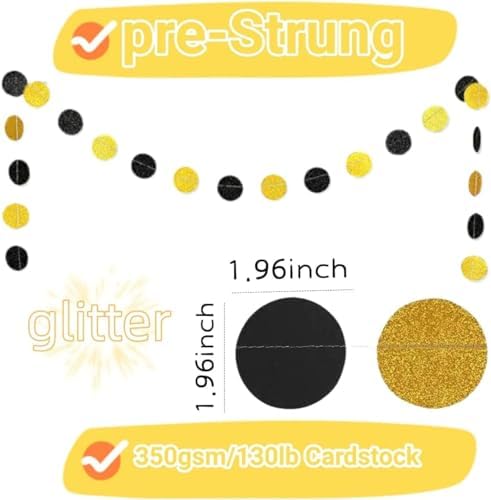 The Beginning of a New Chapter Banner Funny Farewell Graduation Farewell Moving Away Happy Retirement Party Decorations Supplies Glitter Hanging Garland Kit Balloons Bunting Backdrop Adult Black Gold - Image 4