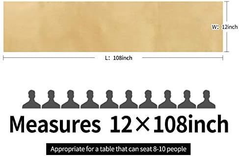 5-Pack Satin Table Runner Light Gold 12 x 108 inches Long, Table Runners for Wedding, Birthday Parties, Banquets Decorations（5 Pack, 12x108 Inch, Light Gold） - Image 4