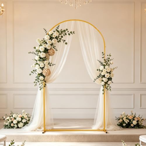 6.6FT Metal Wedding Arch Backdrop Stand for Party Balloon Arch Stand - Image 6