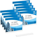 10 Pack Acrylic Sign Holder 11 x 8.5 Horizontal, Double-Sided Clear Sign Holder Plastic Stands for Display, T Shape Acrylic Table Sign Stands for Office Store Restaurants Wedding Party Decoration by DECOHOBO
