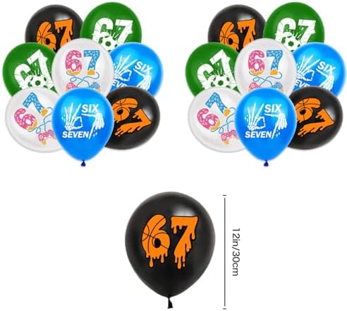 Birthday Decorations for Boys, Hip Hop Graffiti Street Theme Party Supplies with Happy Birthday Banner, Cake & Cupcake Toppers, Balloons, 59" x 39" Backdrop, Ideal for Teens Kids Photo Booth Props - Image 5