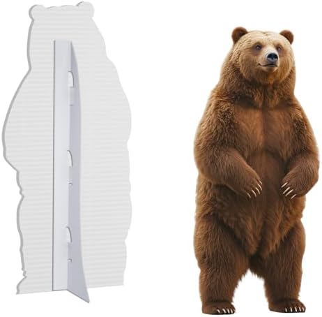 Brown Bear Life Size 4FT Cardboard Cutout, for Party Decor, 1 PC - Image 3