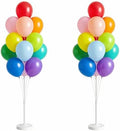 2Set Assorted Bright Balloon Column Stand Kit for Floor or Table Party Decor by Tosuced