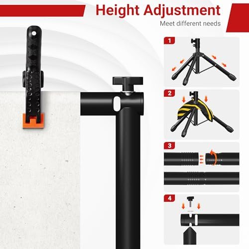 10x10 FT Backdrop Stand for Parties, Adjustable Photo Backdrop Stand Kit with Carrying Bag, Portable Background Stand Backdrop for Wedding, Photoshoot, and Photo Studio - Image 4