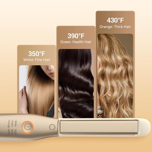 Small Flat Iron 1/2 inch Pencil Flat Iron for Edge, Short Hair, Pixie Cut and Bangs, French bob Iron for Edges with Anti-Pinch Design,with Anion Function-Dual Voltage for Travel (White) - Image 3