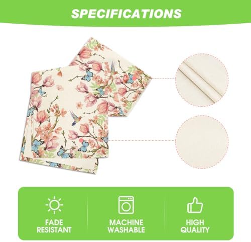 Artoid Mode Flower Bird Butterfly Spring Table Runner Home Decor 13x48 Inch - Image 5