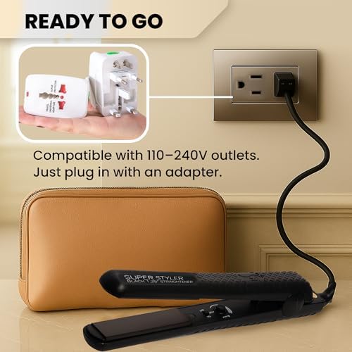 Herstyler Superstyler Onyx Ceramic Flat Iron - Travel Friendly - 1.25 inch - Image 5