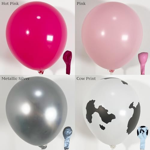 Last Rodeo Bachelorette Party Decoration Pink & Silver Disco Cowgirl Boot Cow Print Balloon Arch, Let's Go Girls Banner Photo Backdrop For Last Hoe Down Bridal Shower, Western Birthday，Nashville Decor - Image 5