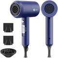 Slopehill Professional Ionic Hair Dryer, Powerful 1800W Fast Drying Low Noise Blow Dryer with 2 Concentrator Nozzle 1 Diffuser Attachments for Home Salon Travel (Prussian Blue) by slopehill
