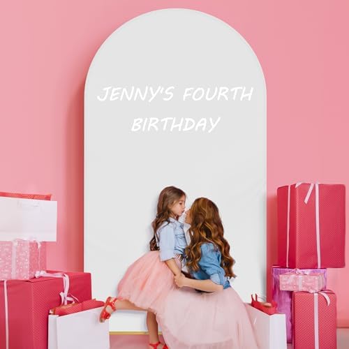 Neatsure Arch Backdrop Stand and Cover Set 2 Pack, 7.2FT, 6FT Metal Photo Balloon Arch Backdrop Stand for Wedding Birthday Party Baby Shower Ceremony Graduation Decoration, White - Image 5
