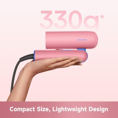 Dreame PocketCake Dual Voltage Travel Hair Dryer,Blow Dryer with Diffuser - Image 2