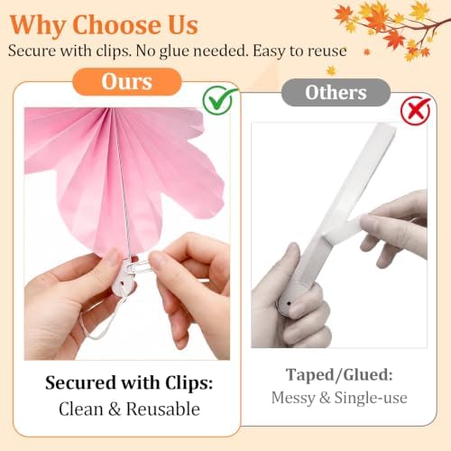 Sunset Party Decorations, 18Pcs Hanging Paper Lanterns & Flower Fans Set - Image 6