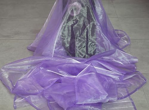 65 Yard Organza Fabric 44" Wide for Wedding Event Décor - Lavender - Image 3