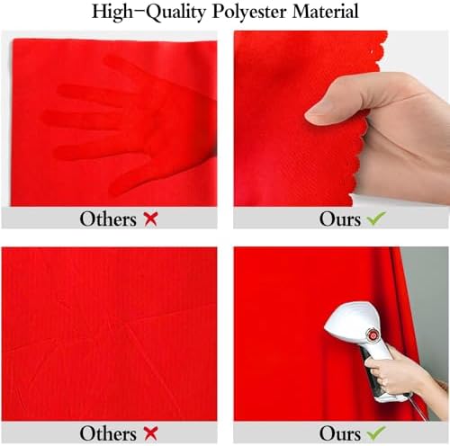 Red Photography Backdrop for Photoshoot, Fabric 10x20ft - Image 6