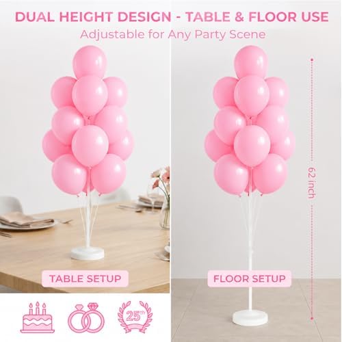 Pastel Balloon Column Kit with Base and Pole for DIY Decor - Image 4