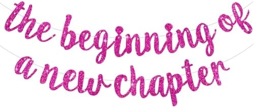 BEISHIDA Rose Red Pre-Strung Glitter The Beginning of A New Chapter Banner by Beishida