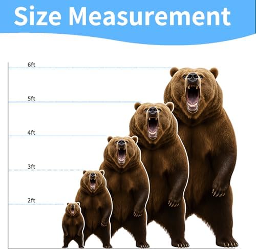 Bear Cardboard Cutout,3FT Life Size, Safari Theme, Alaskan Animals - Image 2
