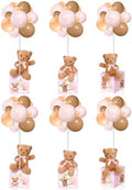 Lenwen 6 Sets Baby Letter Boxes Baby Shower Decor, Bear, Pink by Lenwen
