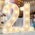 12.6 Inch Marquee Light Up Numbers 21 for Party Decorations by NANXU
