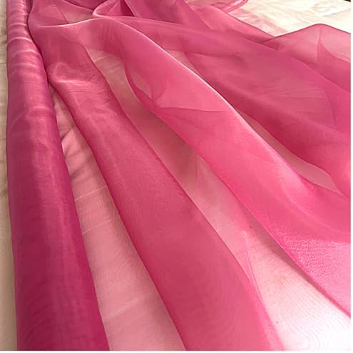 20 Yard Organza Fabric 44" Wide for Wedding Event Décor - Coral - Image 4