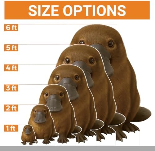 Platypus 1FT Life Size Cardboard Cutout, Animal Standup, 1 PC - Image 2